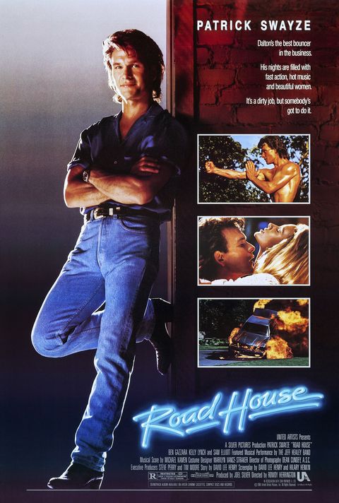 road house, us poster patrick swayze left and front right 1989 united artistscourtesy