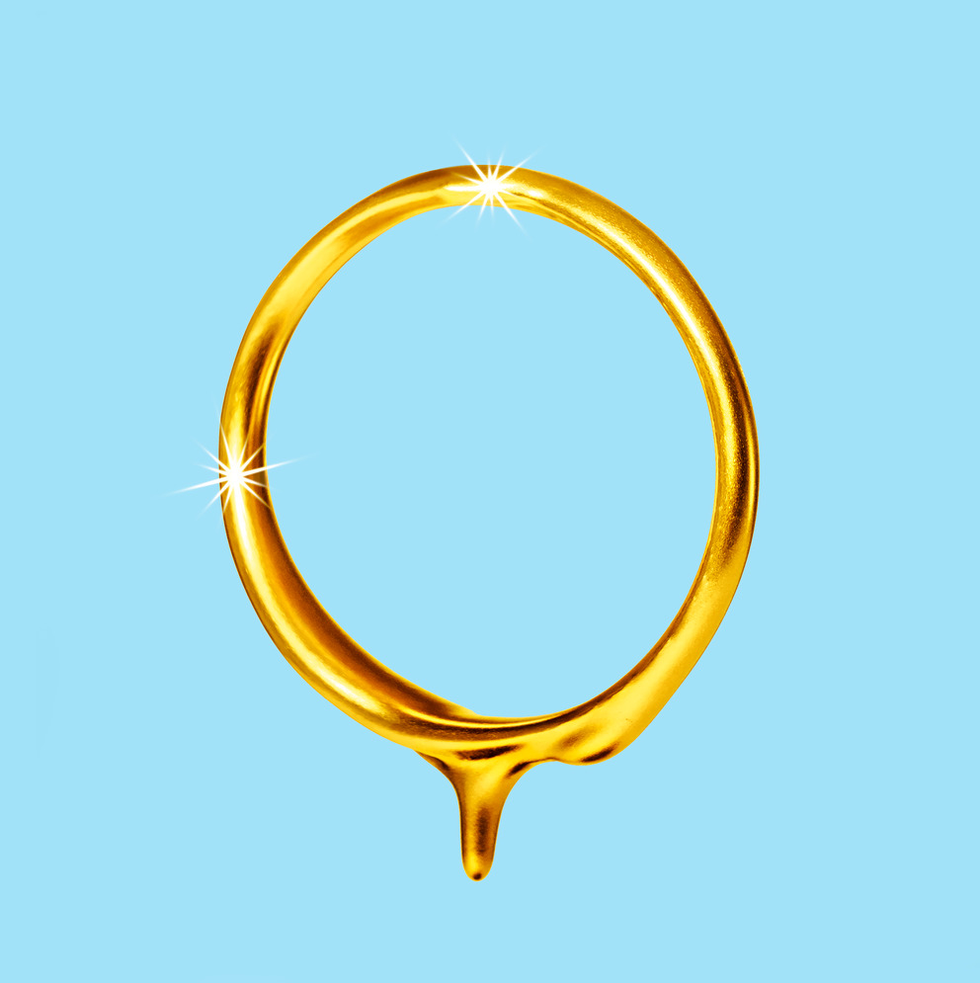 gold wedding ring melting
