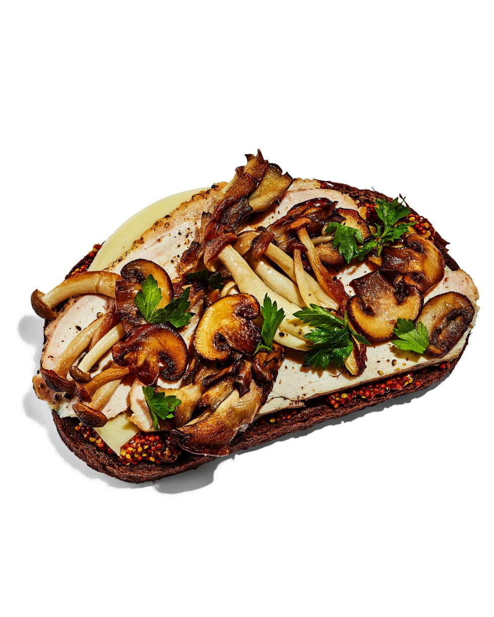 sandwich using thanksgiving turkey leftovers shroom service food styling by tyna hoang prop styling by summer moore at honey artists