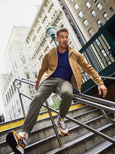 luke macfarlane wearing fall fashion