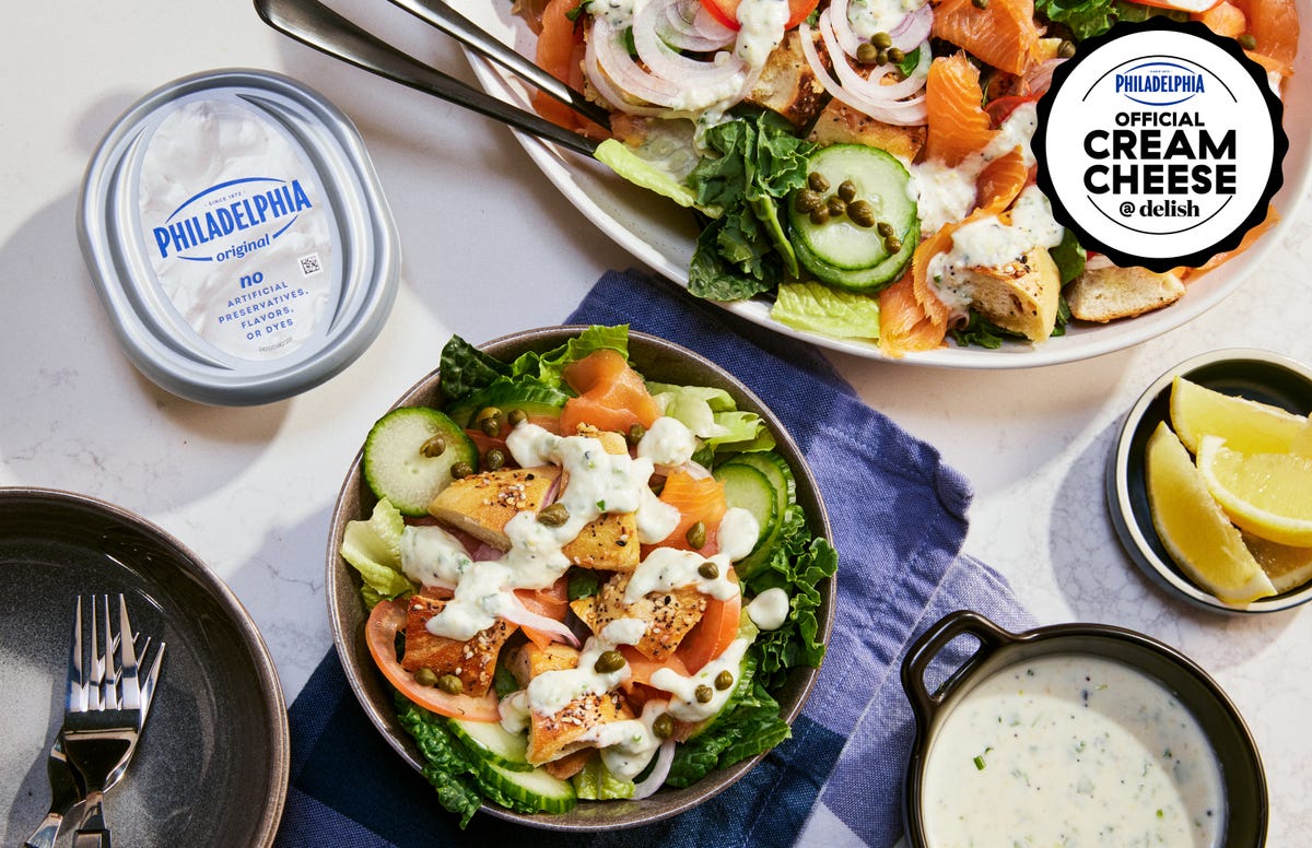 preview for Philadelphia x Delish: New York Bagel Salad
