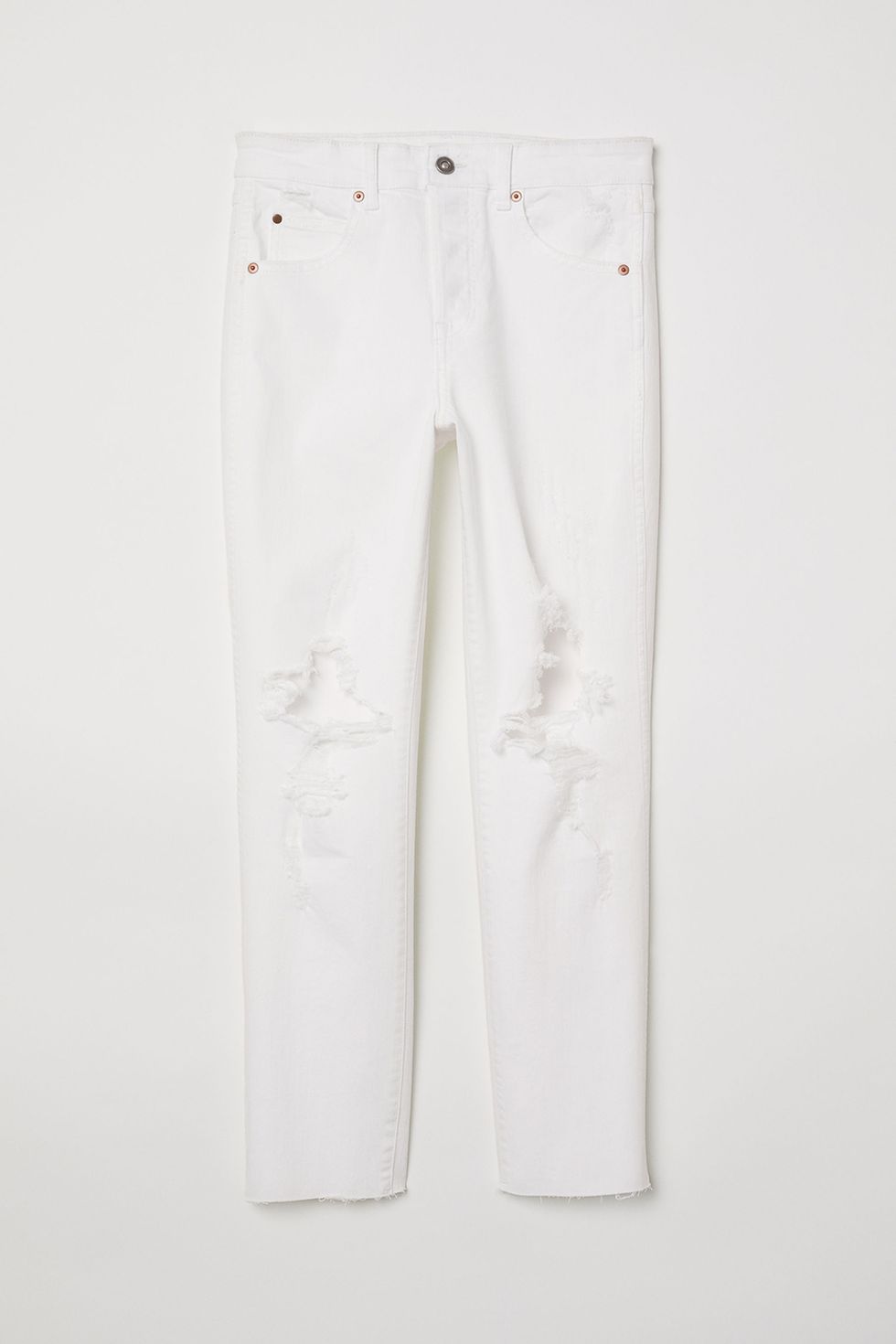 White, Clothing, Denim, Jeans, Trousers, Pocket, Active pants, Textile, 