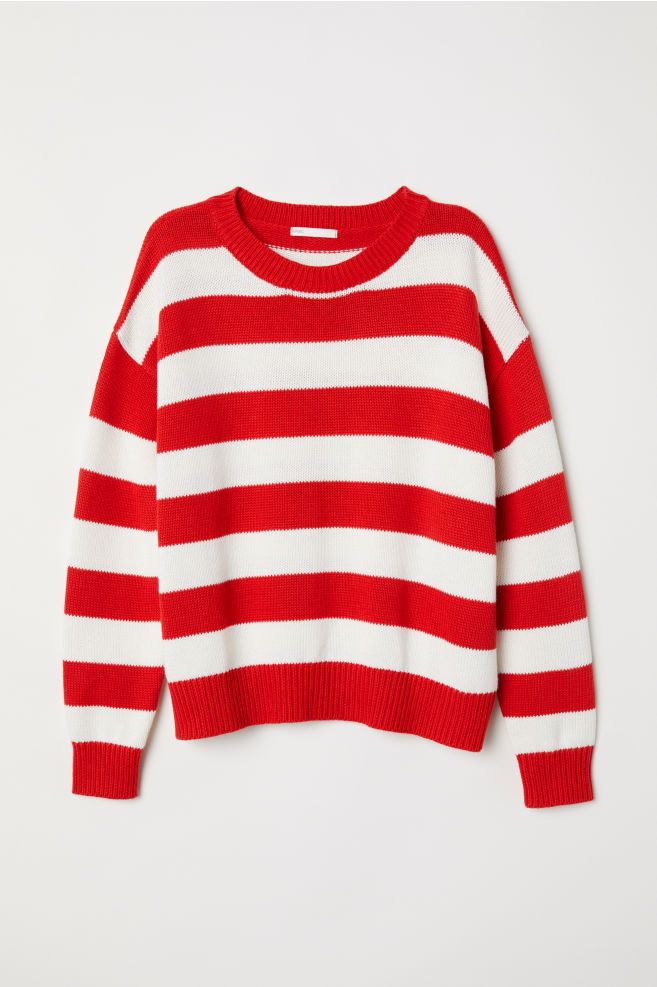 Clothing, White, Sleeve, Red, Long-sleeved t-shirt, Sweater, T-shirt, Outerwear, Top, Jersey, 