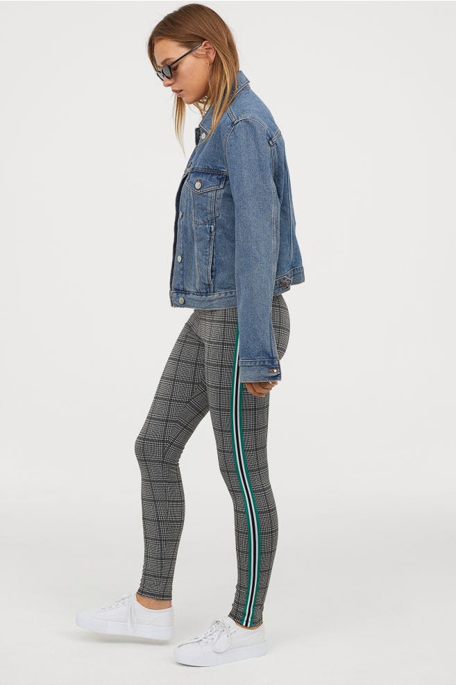 H&M checkered leggings 