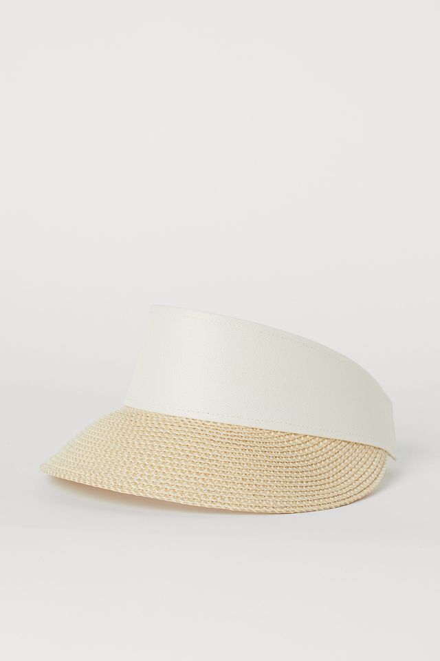 heatwave dressing - straw sun visor H&M