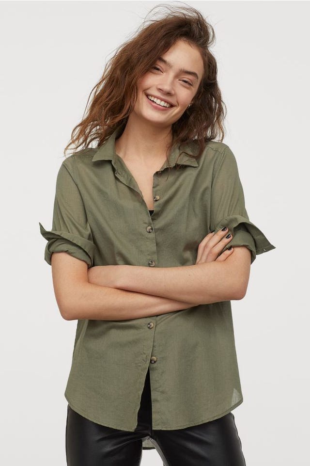 khaki shirt