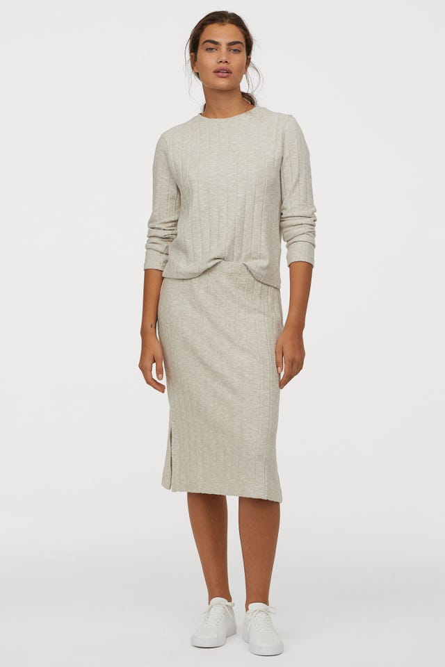 Clothing, Dress, White, Sleeve, Day dress, Beige, Shoulder, Fashion model, Fashion, Neck, 