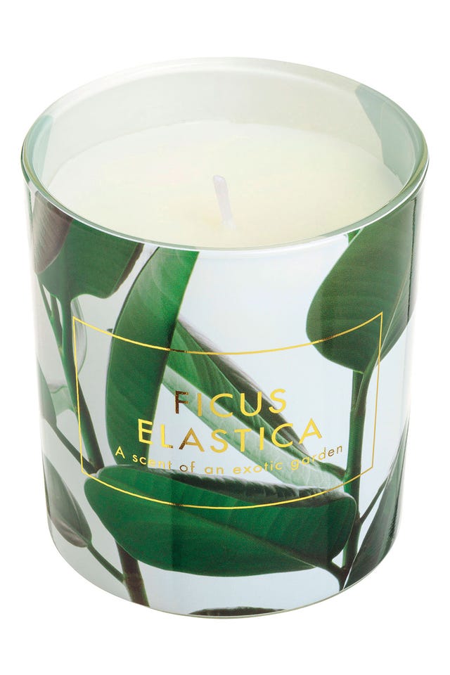 Vela aromática de cristalMotivos vegetales