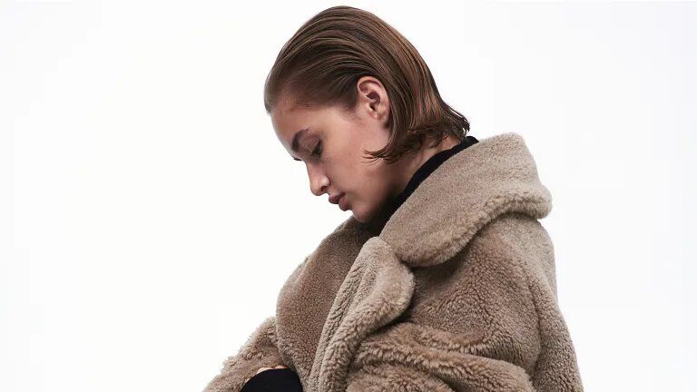 abrigo con cuello de pelo sintético - Style in Lima