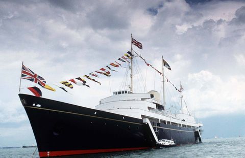 royal yacht britannia at sea