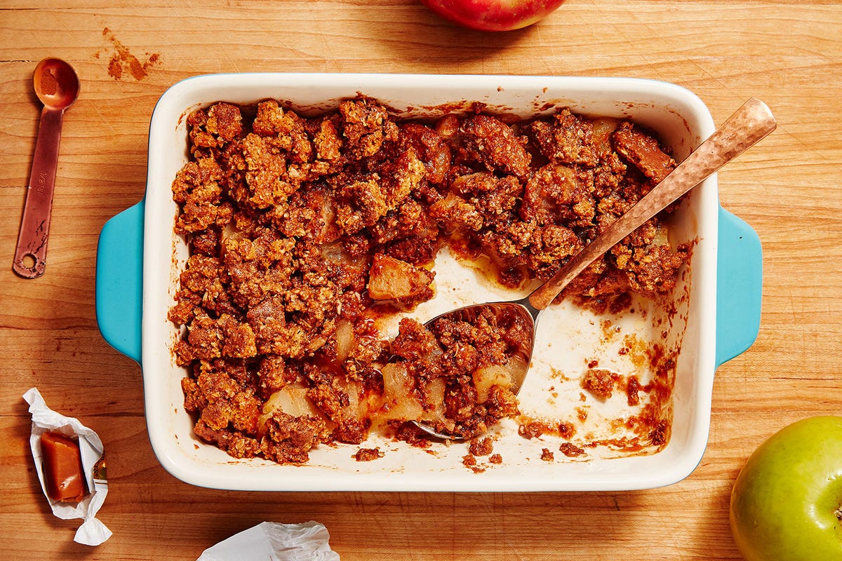 preview for Apple Crumble Recipe - Easy Hob Nob Toffee Apple Crumble
