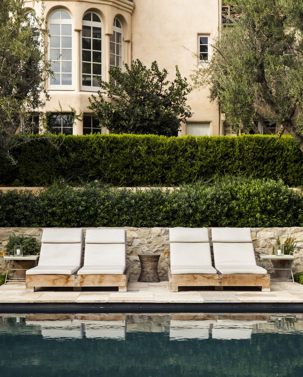 hoffman and ospina west hollywood garden pool seating