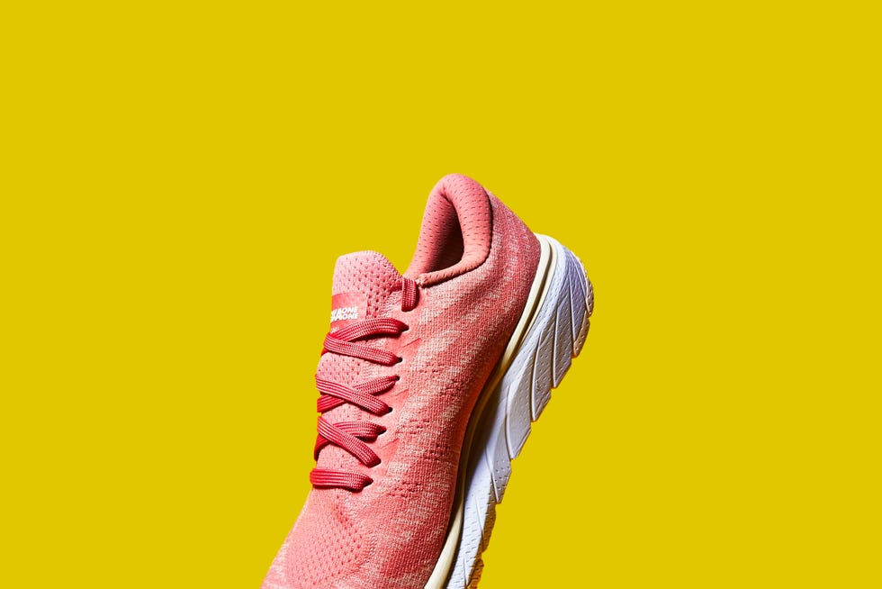 Footwear, Shoe, Yellow, Pink, Orange, Peach, Close-up, Sportswear, Finger, Hand, 