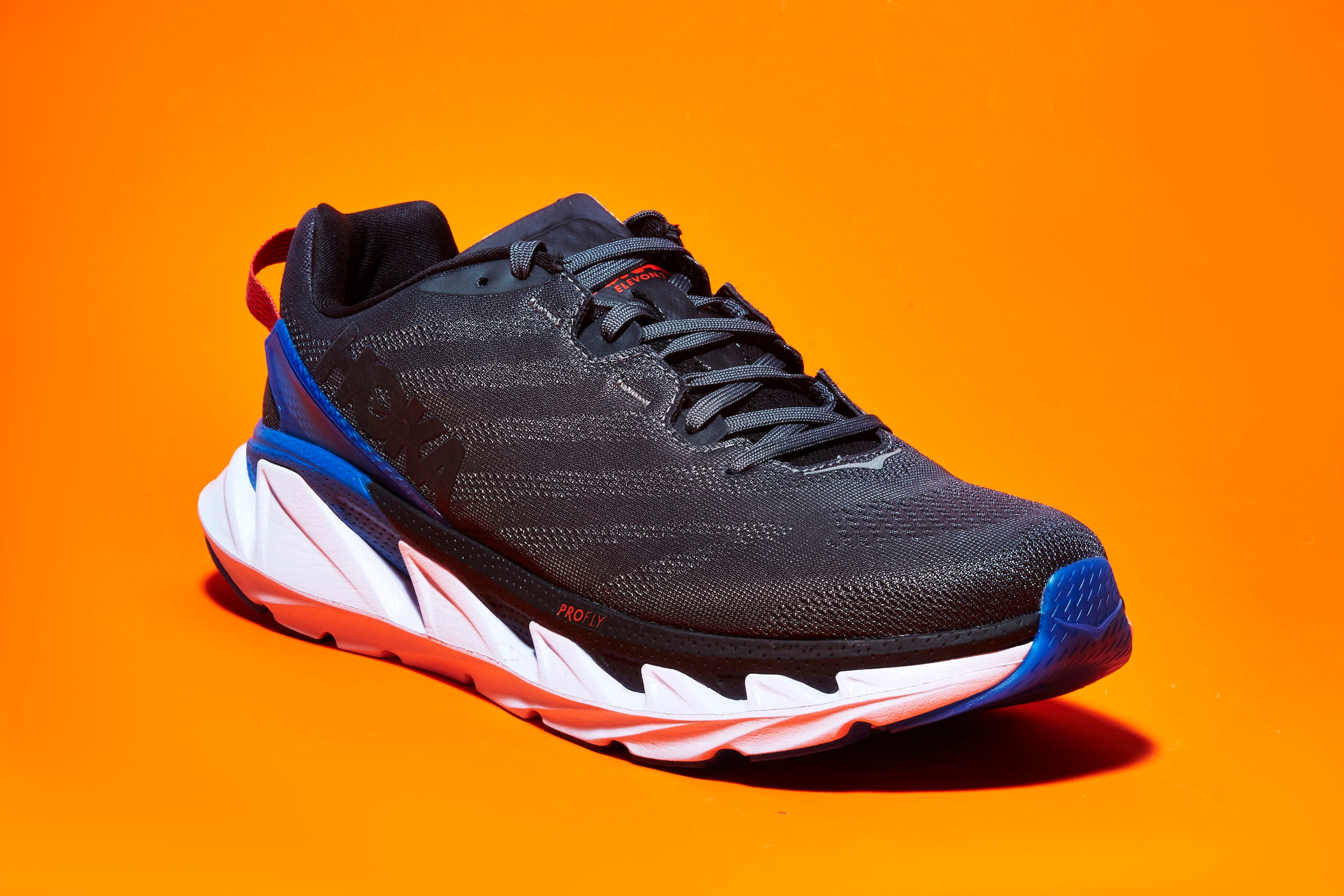 Shoe, Footwear, Running shoe, White, Orange, Walking shoe, Outdoor shoe, Blue, Cross training shoe, Yellow, 