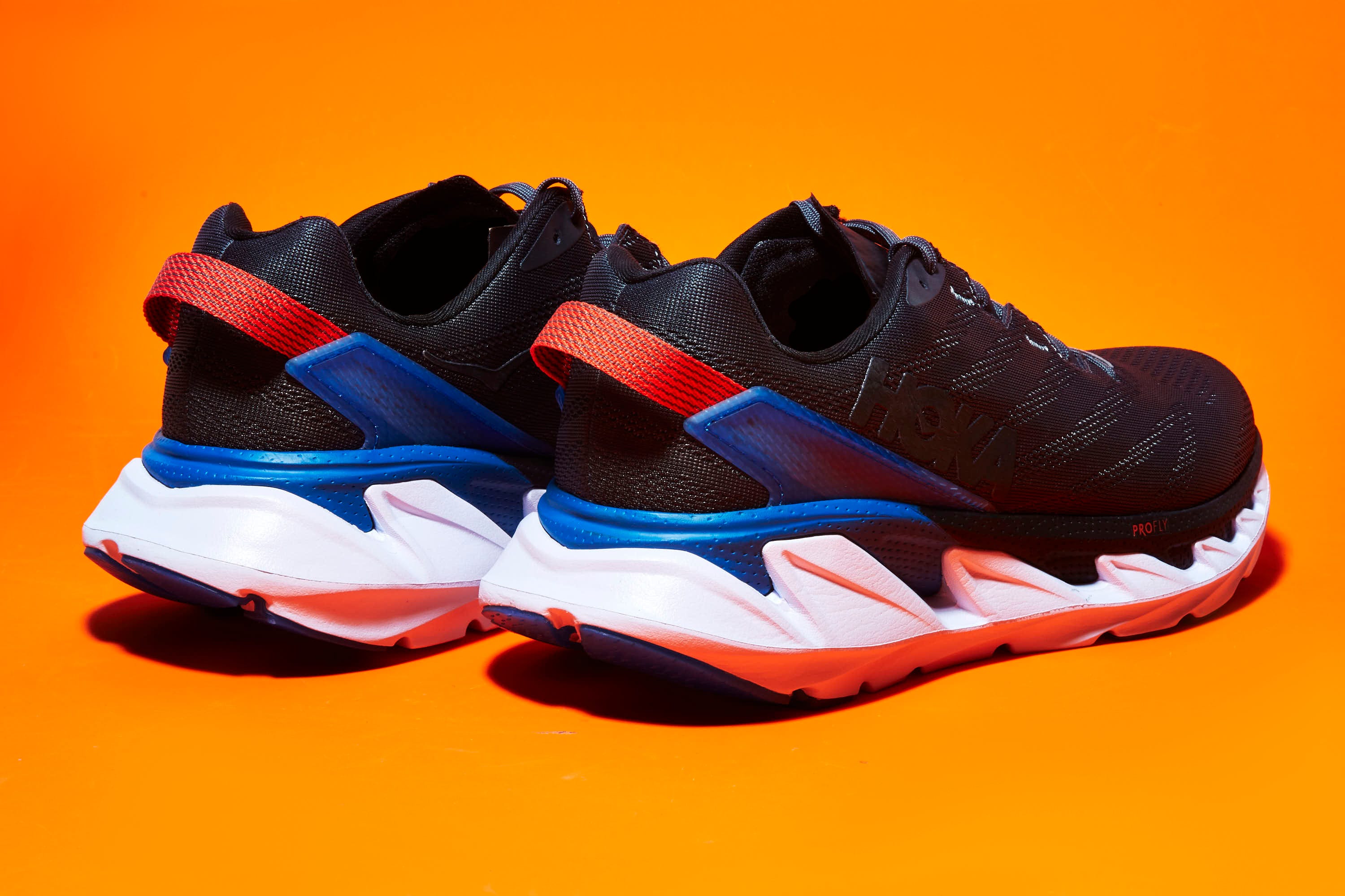 Shoe, Footwear, Outdoor shoe, Running shoe, Orange, Walking shoe, Blue, Cross training shoe, Athletic shoe, Sneakers, 