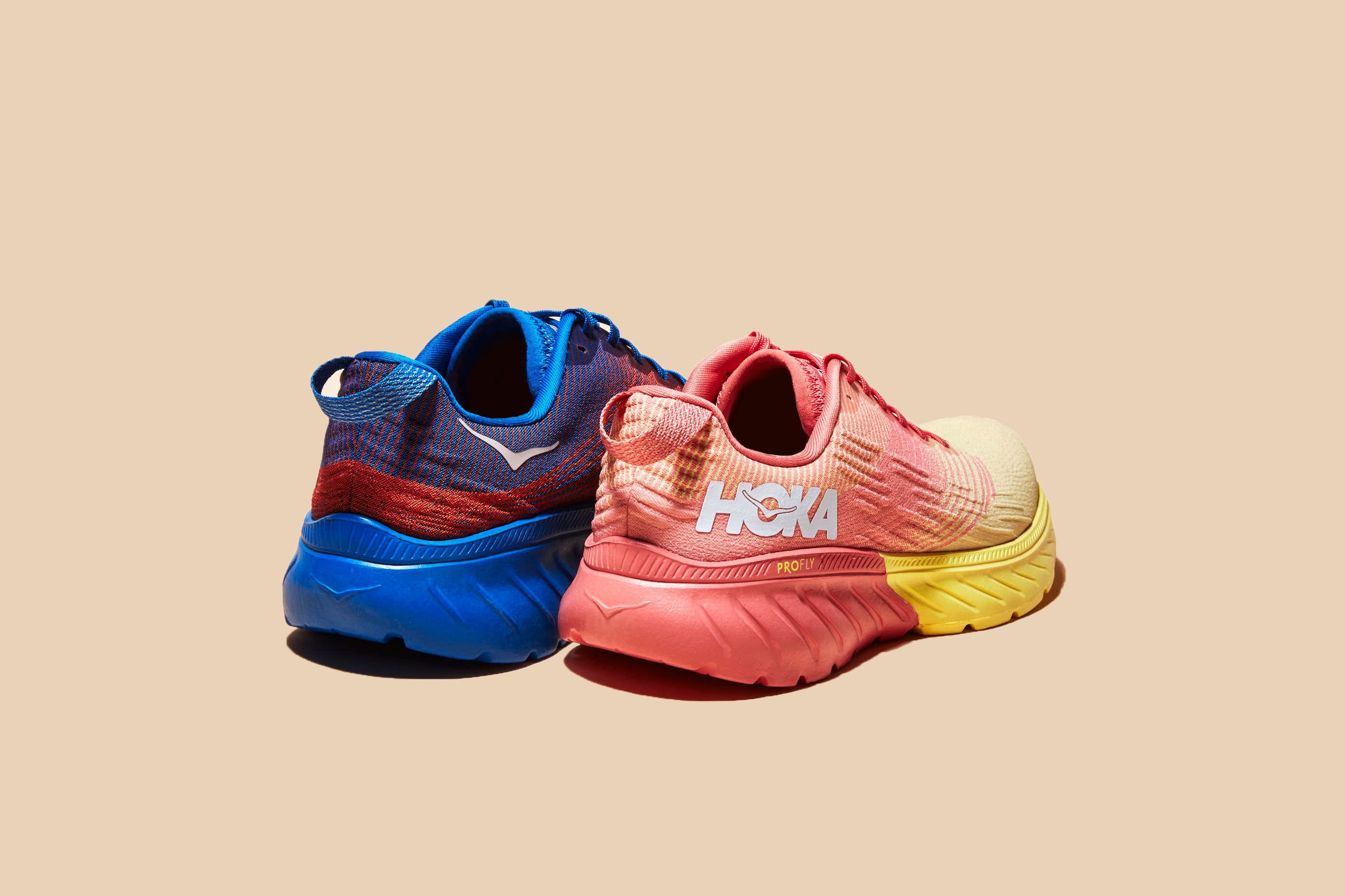 Footwear, Shoe, Blue, Orange, Sportswear, Yellow, Walking shoe, Outdoor shoe, Pink, Sneakers, 
