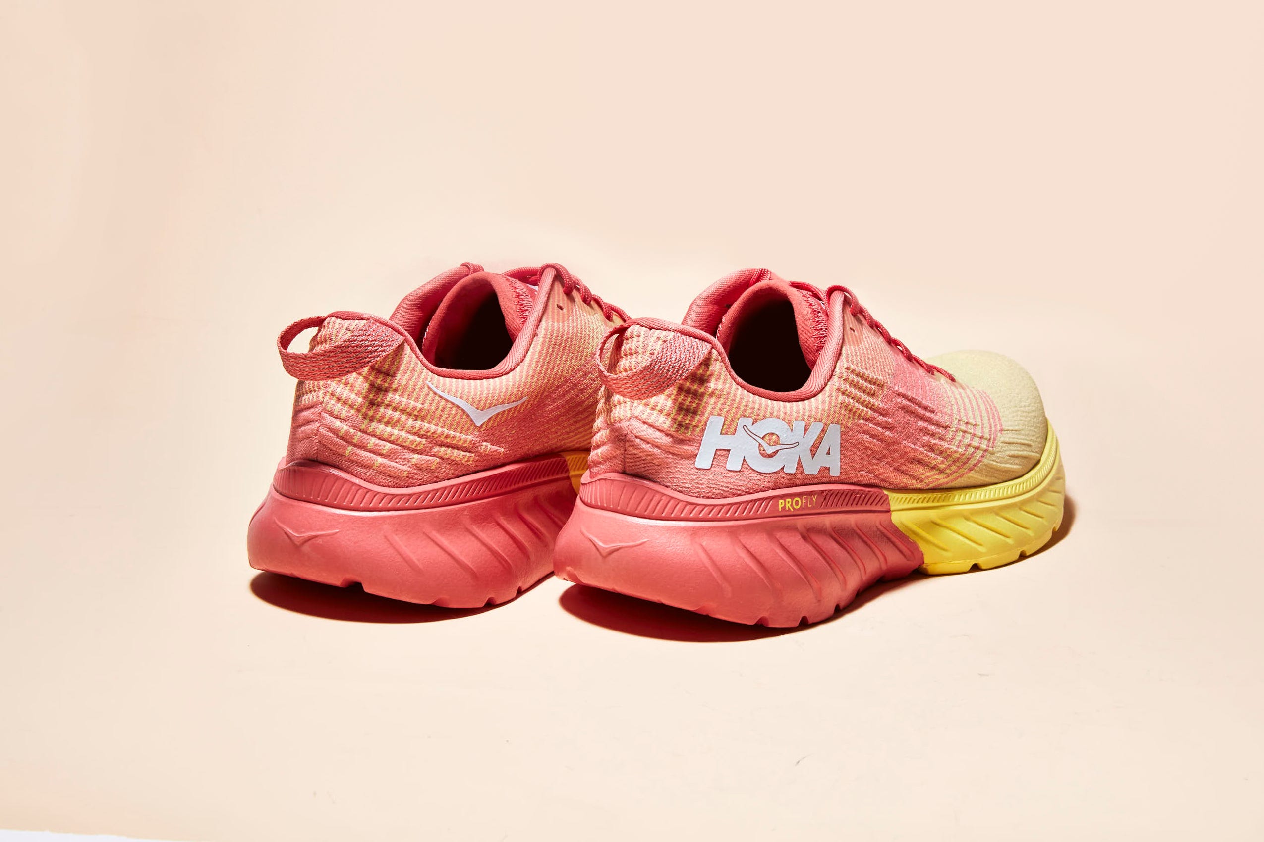 Footwear, Shoe, Pink, White, Product, Walking shoe, Yellow, Outdoor shoe, Athletic shoe, Magenta, 