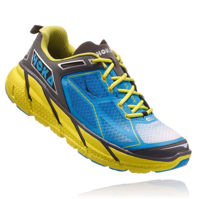 Shoe, Footwear, Outdoor shoe, Running shoe, Yellow, Walking shoe, Blue, Turquoise, Aqua, Electric blue, 