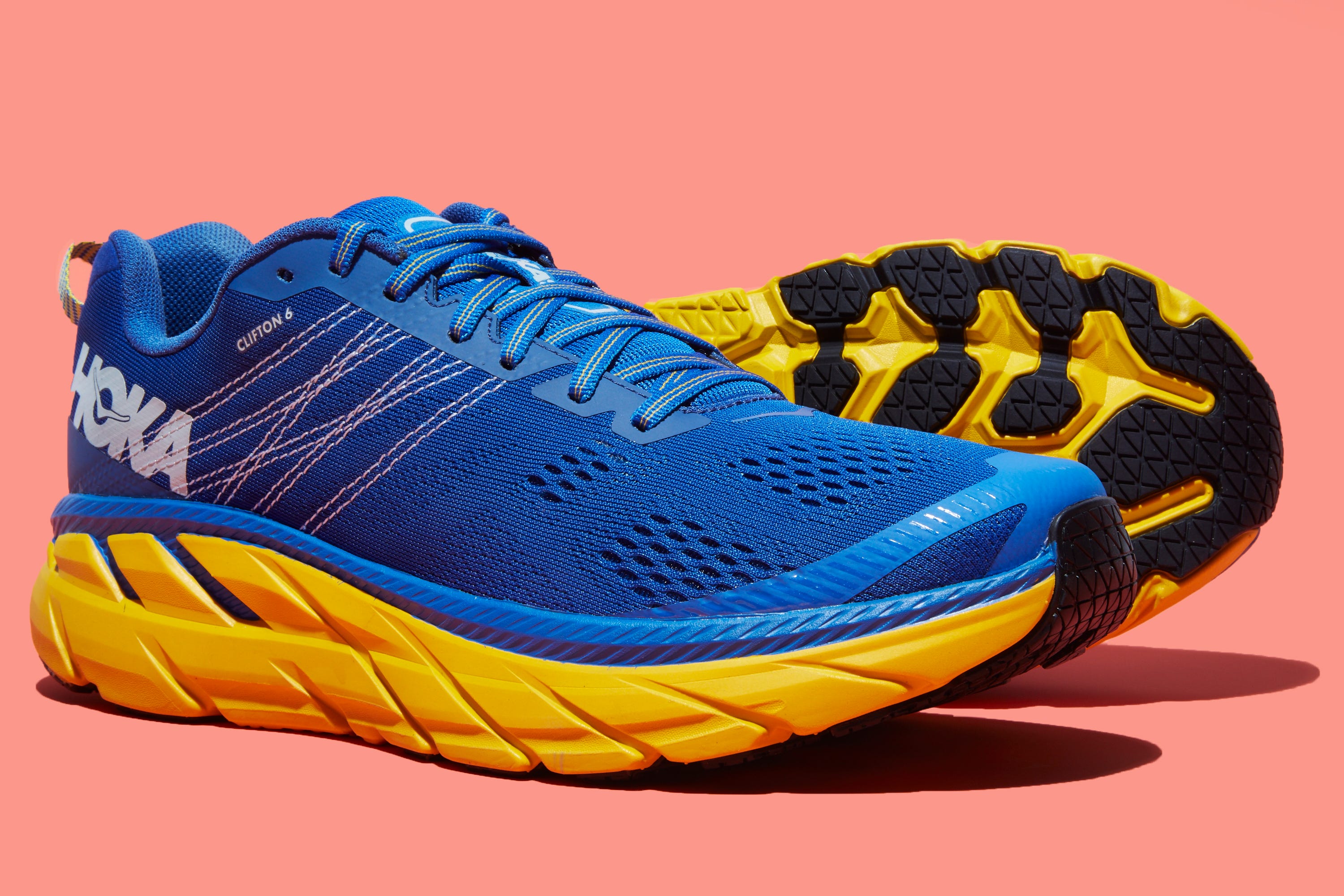 Shoe, Footwear, Outdoor shoe, Running shoe, Yellow, Blue, Walking shoe, Orange, Athletic shoe, Electric blue, 