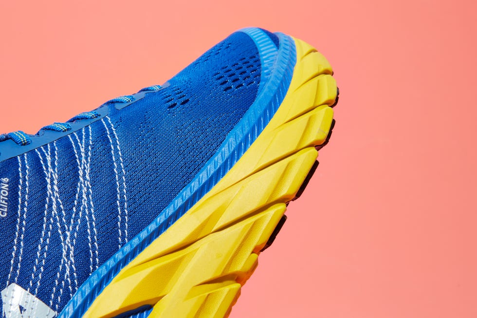 Blue, Yellow, Footwear, Electric blue, Orange, Shoe, Cobalt blue, Nike free, Close-up, Line, 