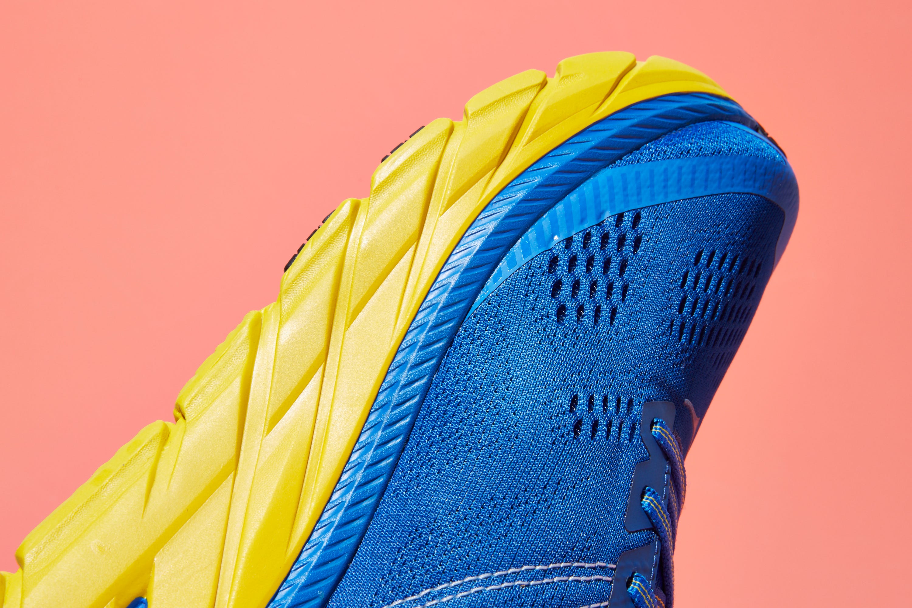 Blue, Yellow, Cobalt blue, Electric blue, Footwear, Shoe, Textile, Sleeve, Sportswear, Jacket, 