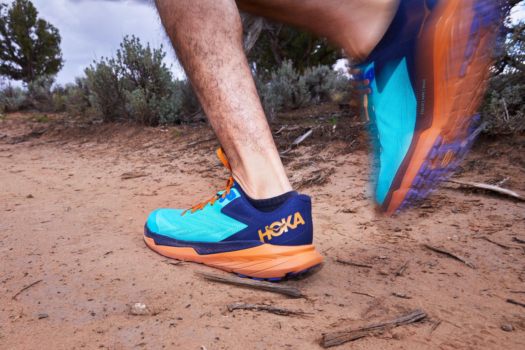 Hoka Outlet: trainers for men - Brick Red | Hoka trainers 1126851 online at  GIGLIO.COM
