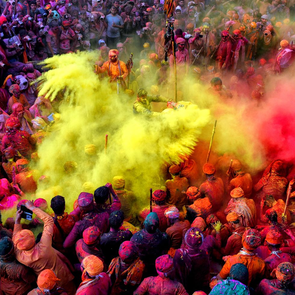 arsana holi, one of the most joyful festival of india this is birth place of radha ,lord krishnas beloved attracts a large number of visitors each year when it celebrated holi