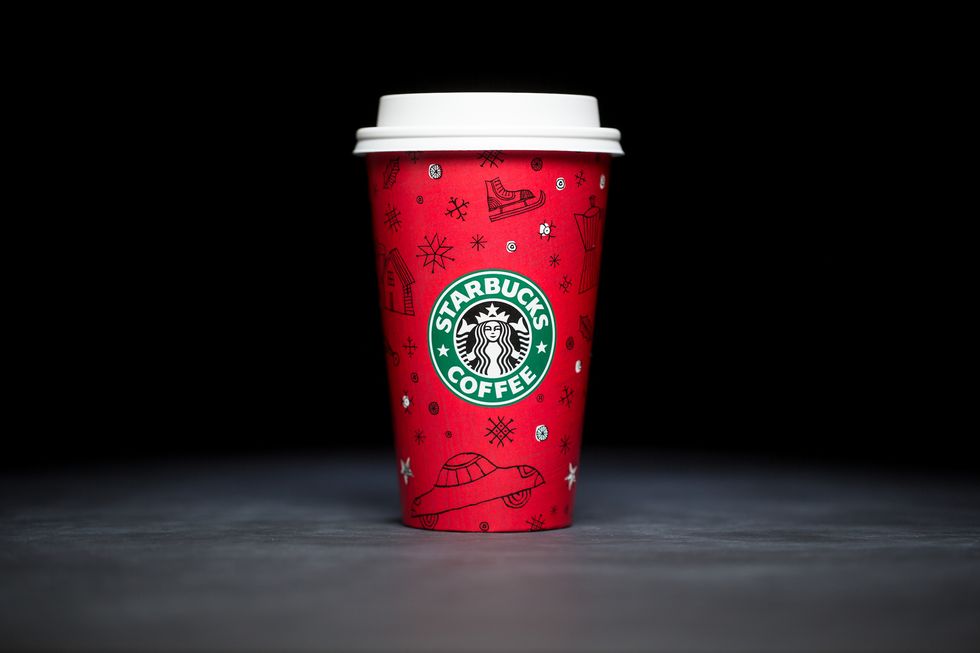 Starbucks holiday cups over the years