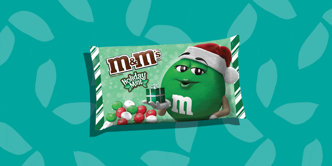 holiday mint M&M's