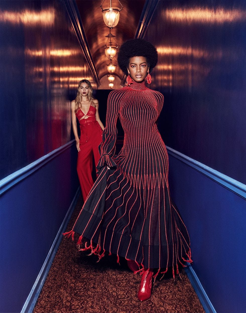 Red, Clothing, Dress, Fashion, Fashion design, Beauty, Gown, Formal wear, Carpet, Haute couture, 