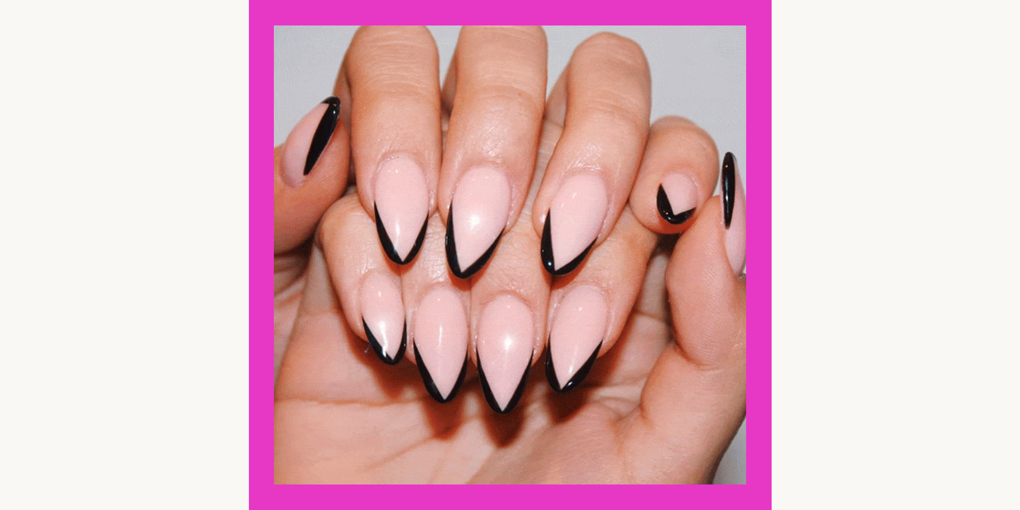 Amazon.com: Aularso French Press on Nails Long Stiletto Fake Nails Flower  Black False Nails Glossy Full Cover Acrylic Nails Design Faux Fingernails  Instant Clip on Nails Solid Stick on Nials for Women