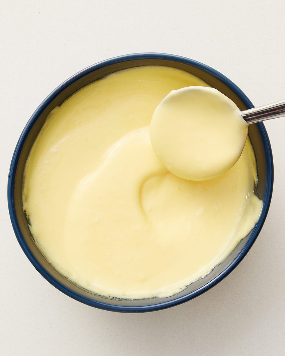 bowl of yellow hollandaise sauce