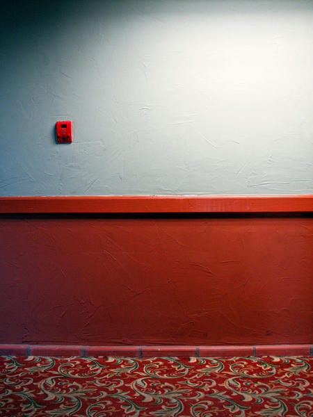 Red, Wall, Line, 