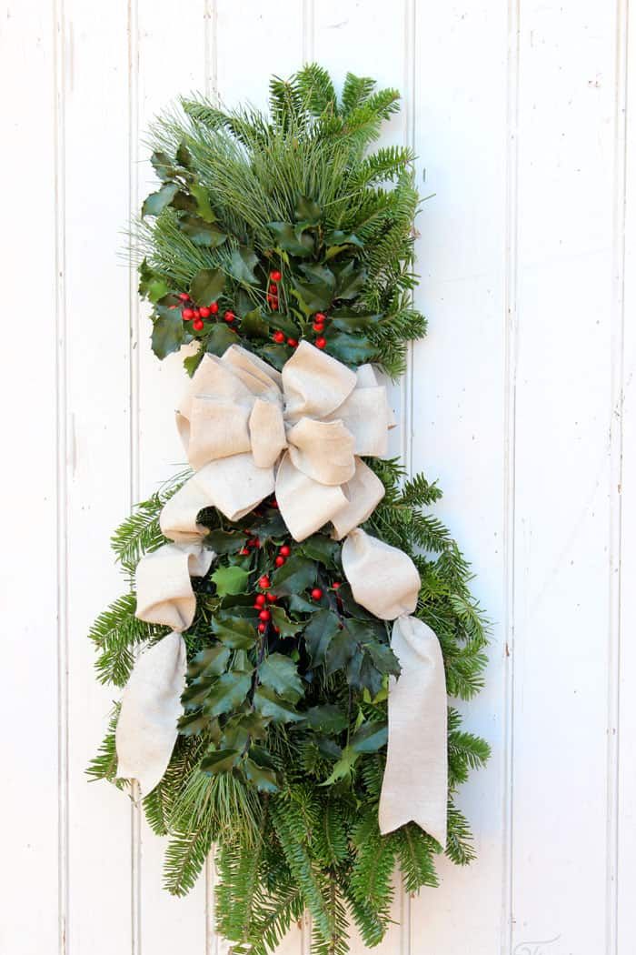 DIY Christmas door decorations