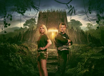 holly willoughby, bear grylls, celebrity bear hunt