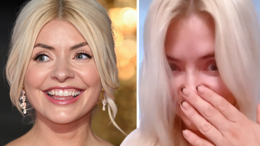 preview for Make-up free Holly Willoughby's classy Halloween manicure