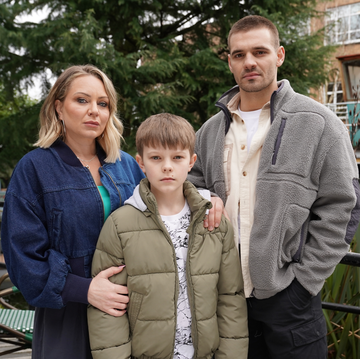 marie, arlo and abe fielding in hollyoaks