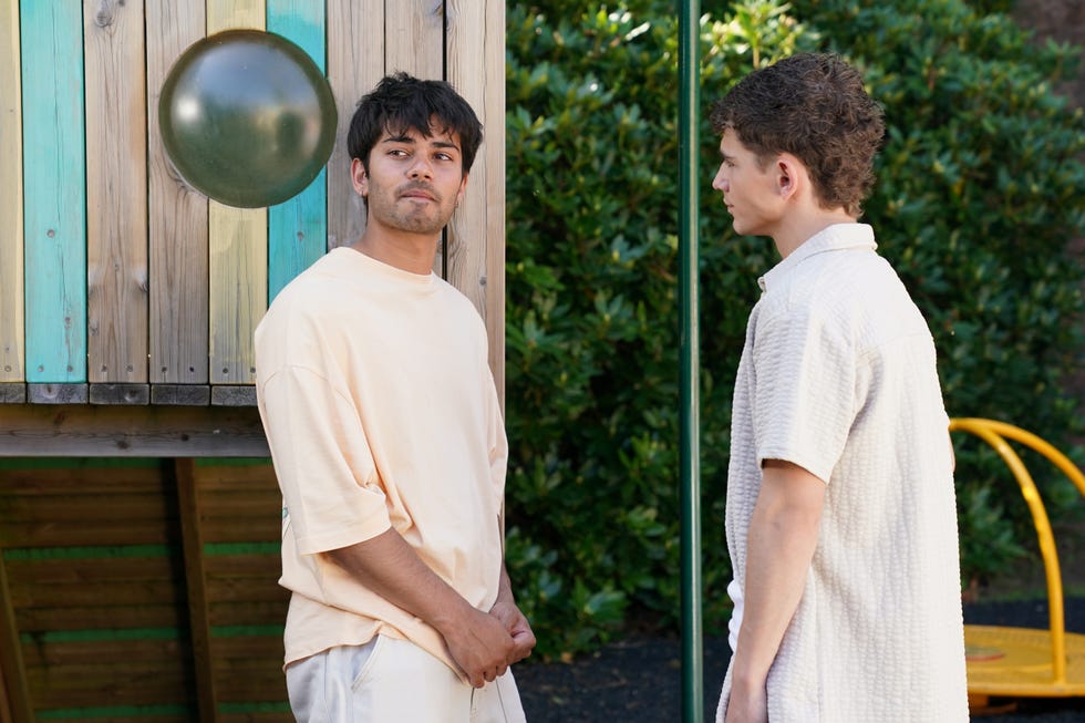 dillon ray and lucas hay in hollyoaks