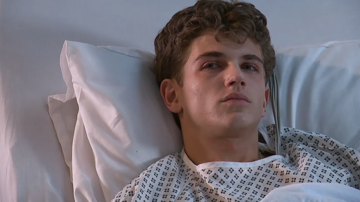 Video player poster image preview for Hollyoaks Soap Scoop! Nancy's pregnancy test