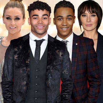 photoshop comp of former hollyoaks actors gemma merna, malique thompson dwyer, theo graham and claire cooper