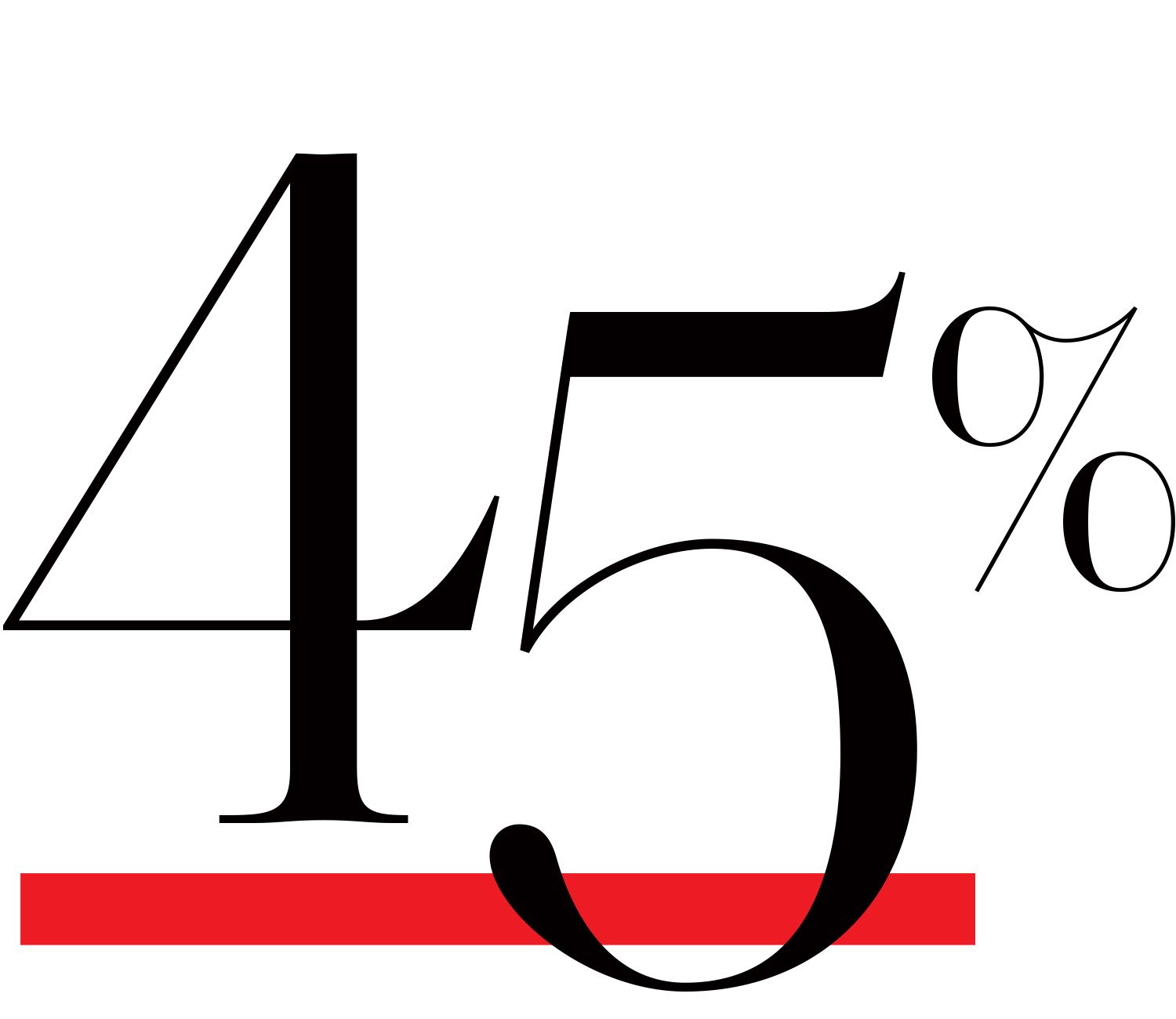 45 percent