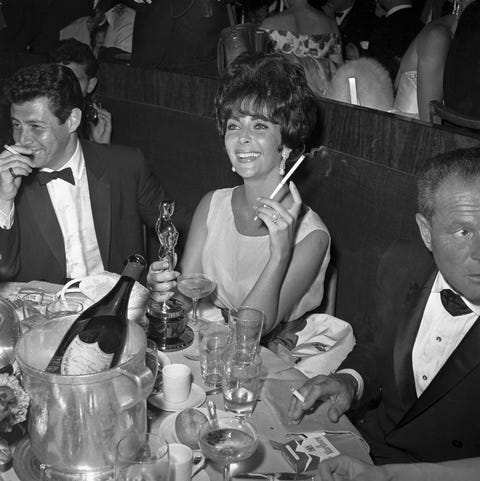 Elizabeth Taylor Celebrating with Her Oscar elizabeth taylor celebrating with her oscar