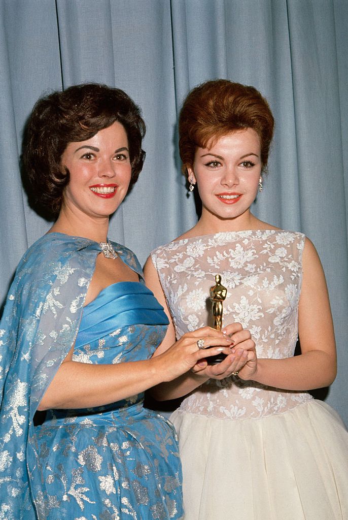 Annette Funicello and Shirley Temple at Academy Awards