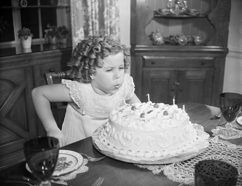 shirley temple blowing out candles