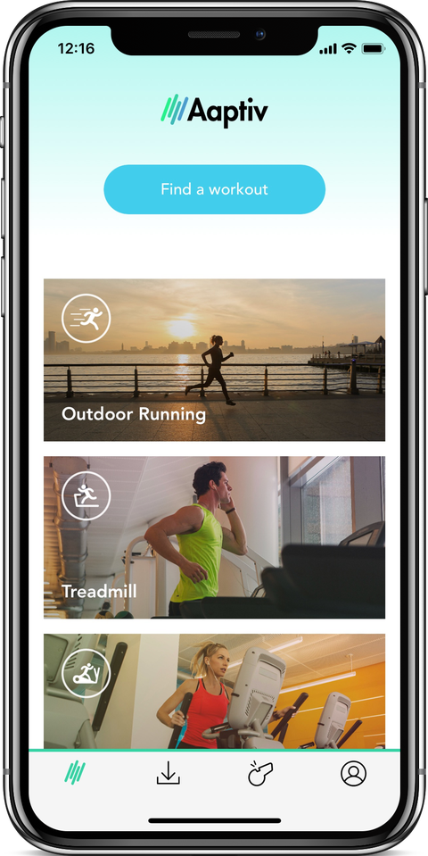 Aaptiv, fitness app, workout app, smartphone