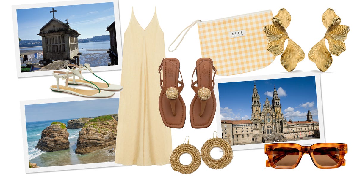 Un destino en 5 looks: vacaciones en Galicia con bermudas, vestidos pastel y sandalias de firmas artesanas gallegas
