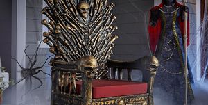 home accents holiday 5 foot halloween bone throne