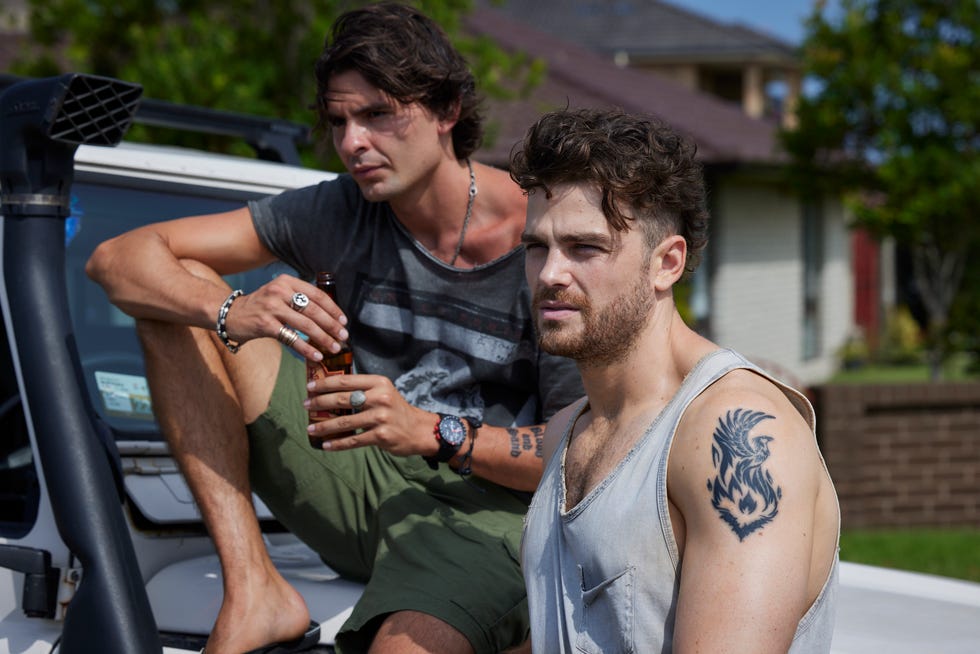 EMBARGO 19/08/2024 Dingo and Rory Templeton in Home and Away embargo 19082024 dingo and rory templeton in home and away