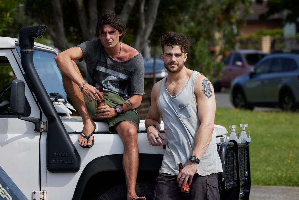 EMBARGO 19/08/2024 Dingo and Rory Templeton in Home and Away embargo 19082024 dingo and rory templeton in home and away