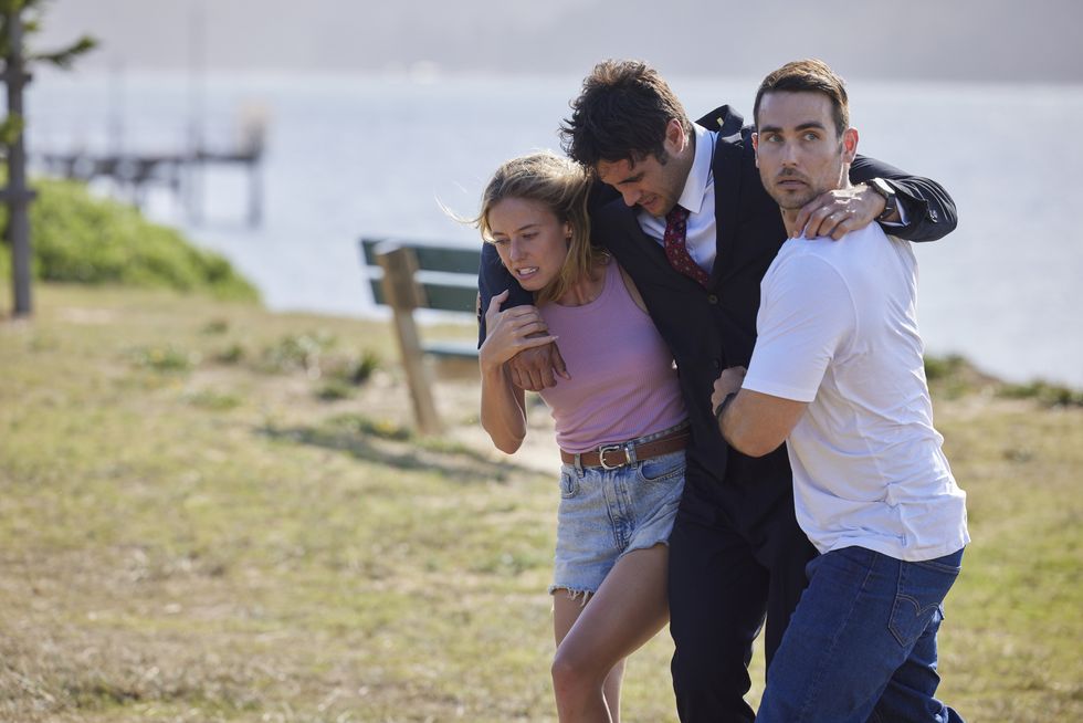 felicity newman, tane parata and cash newman in home and away